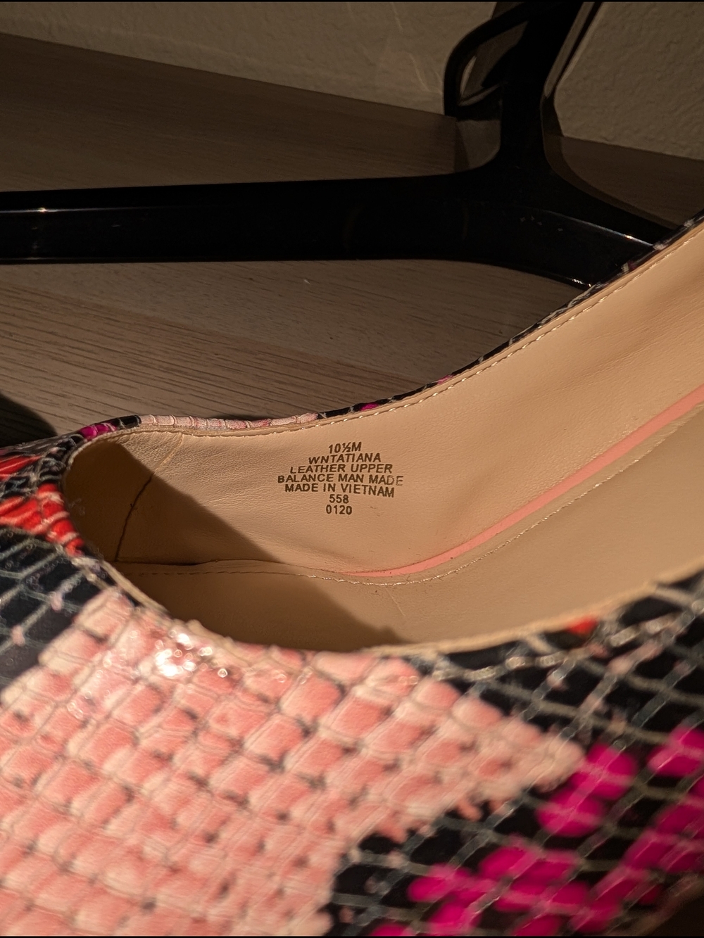 Nine West Tatiana Pink Snake-Print Pointed Toe Pumps - Picture 5 of 5